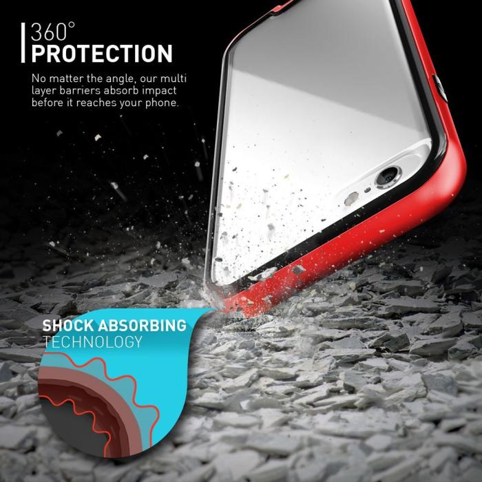 Caseology - Caseology Fusion Bumper Skal till Apple iPhone 6 / 6S - Röd