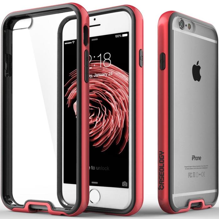 Caseology - Caseology Fusion Bumper Skal till Apple iPhone 6 / 6S - Röd