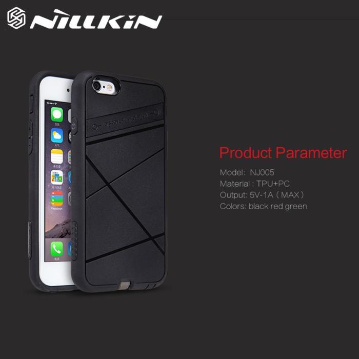 UTGATT5 - Nillkin Super Power Qi-skal till Apple iPhone 6 / 6S - Svart
