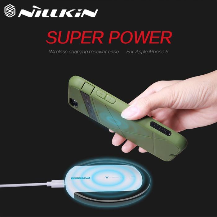 UTGATT5 - Nillkin Super Power Qi-skal till Apple iPhone 6 / 6S - Svart