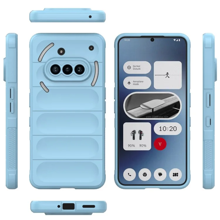 A-One Brand - Nothing Phone (3a) Mobilskal MagSafe Rugged TPU - Blå
