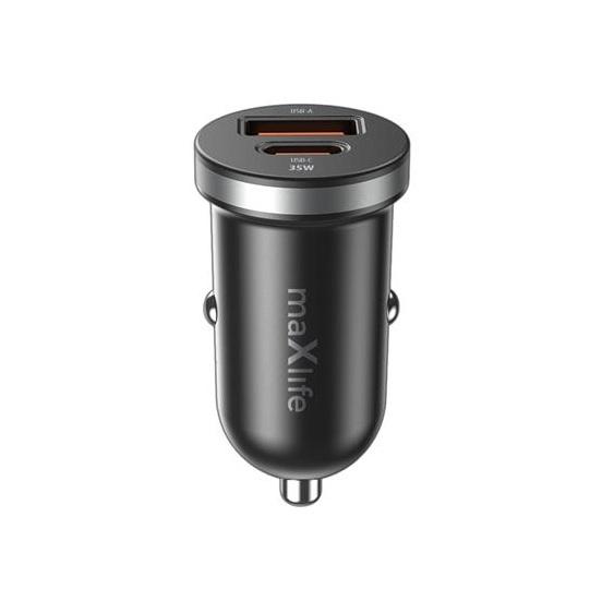 Maxlife Billaddare 35W 1xUSB-C 1xUSB PD QC MXCC-05 - Svart | 505295 | AlltMobil