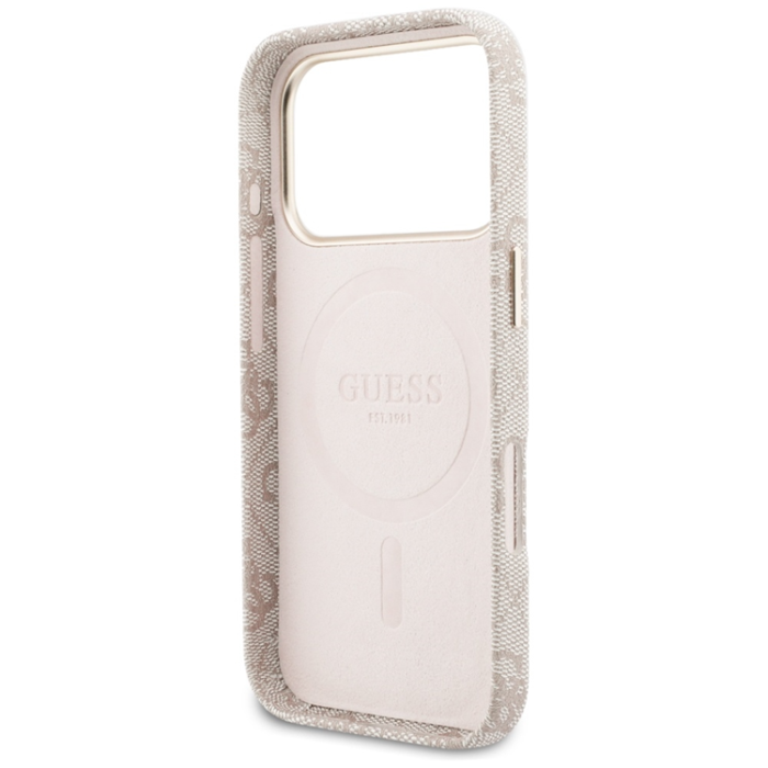 Guess - Guess Mobilskal För iPhone 17 Pro Max MagSafe 4G Script - Rosa