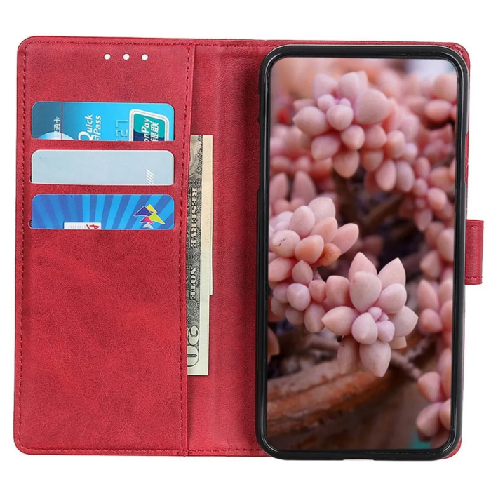 Taltech - Xiaomi 13 Pro 5G Plånboksfodral Mjukt - Röd
