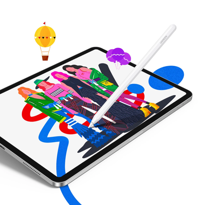 Ugreen - Ugreen LP653 Stylus Penna med Trådlös Laddning För iPad - Vit