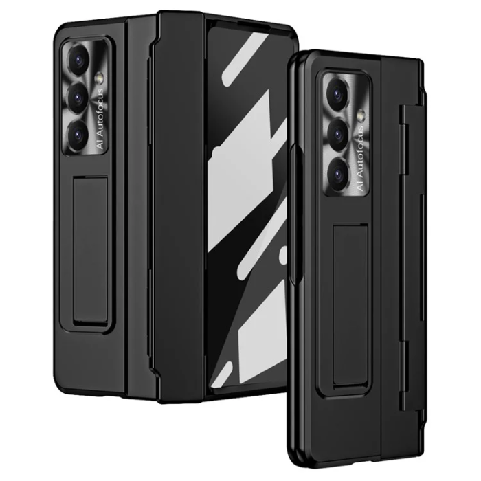 A-One Brand - Galaxy Z Fold 7 5G Mobilskal med Skärmskydd Hinge - Svart