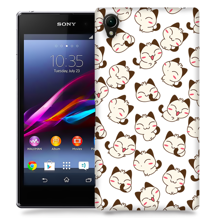 UTGATT5 - Skal till Sony Xperia Z1 - Manga - Katter