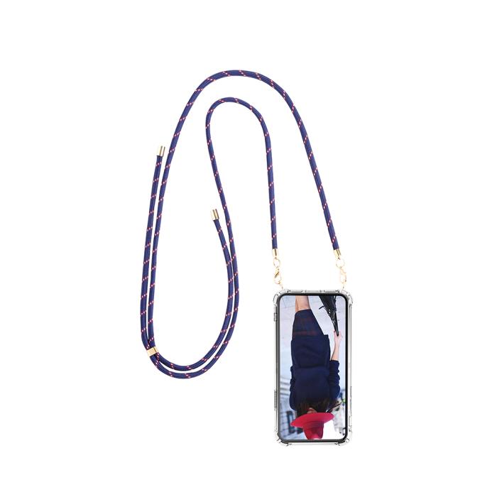 Boom of Sweden - BOOM iPhone 14 Pro Max skal med mobilhalsband - Rope RedBlue