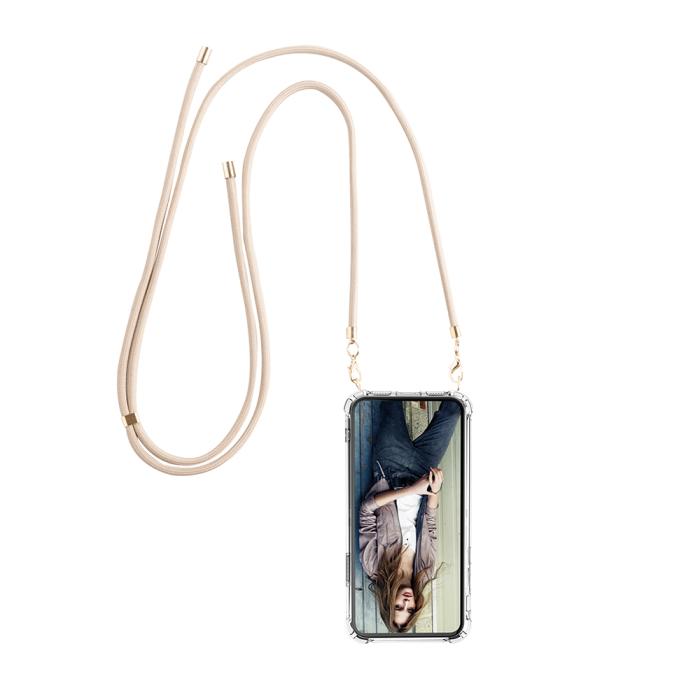 UTGATT1 - Boom iPhone 13 skal med mobilhalsband- Rope Brown