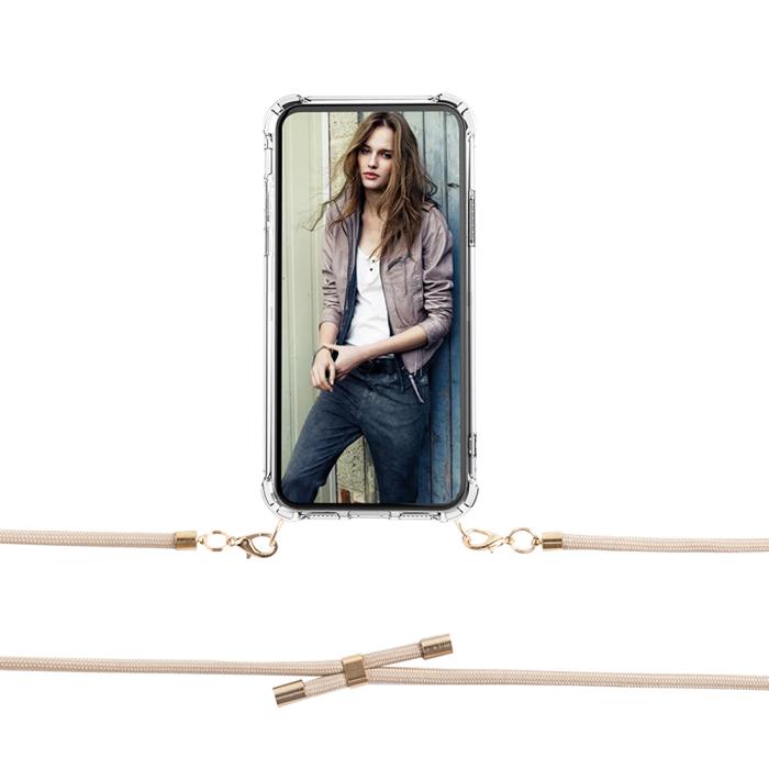 UTGATT1 - Boom iPhone 13 skal med mobilhalsband- Rope Brown