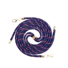 Boom of Sweden - Boom Halsbandsrem Rope - Bl&aring; Stripes