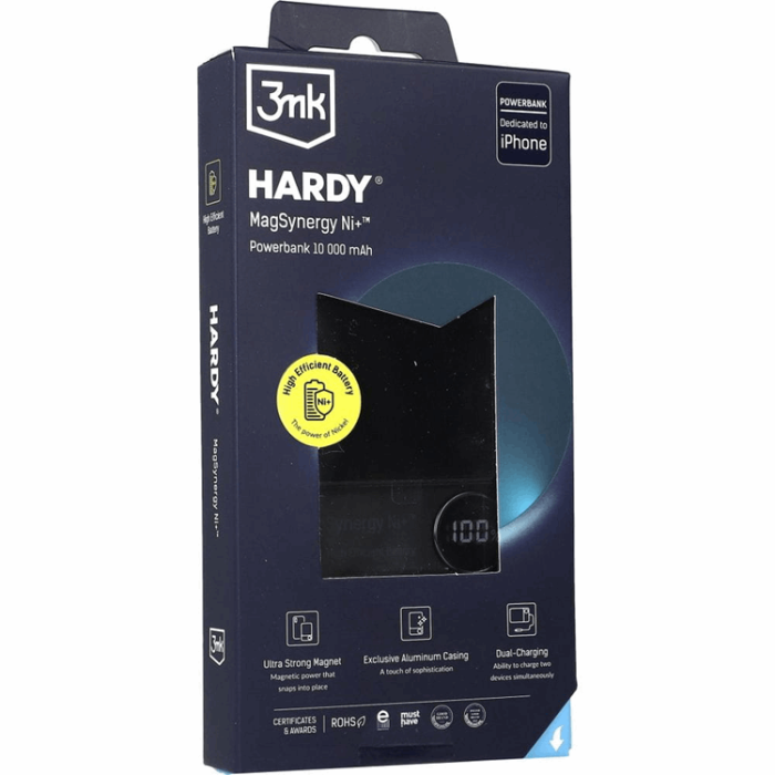 3MK - 3MK Trådlös Magsafe Powerbank 10000mAh Hardy MagSynergy