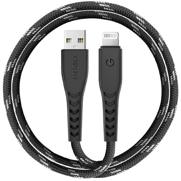 Energea USB-A till Lightning Kabel 1.5m MFI Nyloflex C89 - Svart | 3541 | AlltMobil