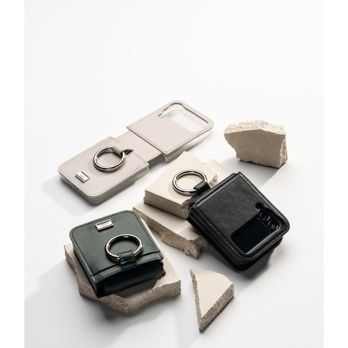 UTGATT - Ringke Galaxy Z Flip 4 Halsbandsskal Signature Folio - Svart