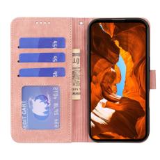 OEM - Samsung Galaxy A37 Fodral &Auml;kta L&auml;der Magnetiskt Skydd - Rose Gold