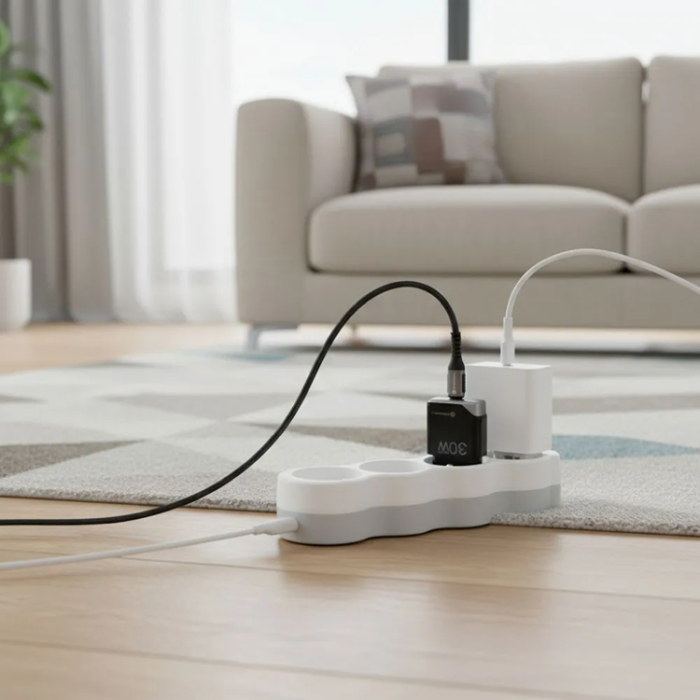 Forcell - Forcell Snabbladdare USB C 30W GaN III PD 3A F-Energy - Svart