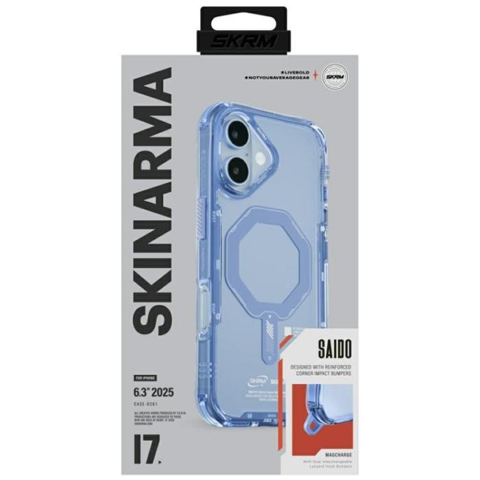 Skinarma - Skinarma iPhone 17 Mobilskal MagSafe Saido - Blå