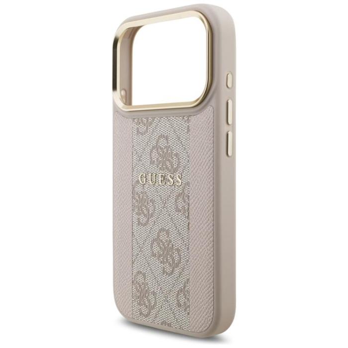 Guess - Guess iPhone 17 Pro Mobilskal Magsafe 4G Stripe - Rosa