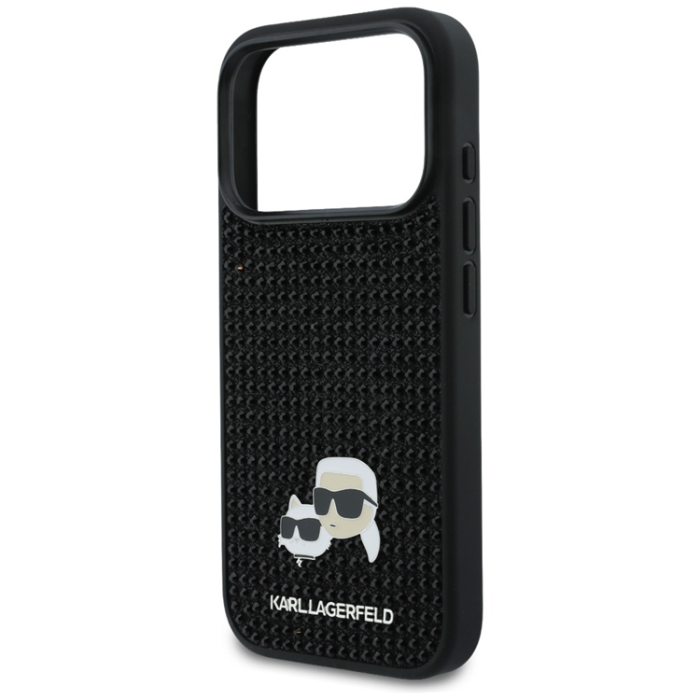 KARL LAGERFELD - Karl Lagerfeld Mobilskal iPhone 17 Pro Rhinestones Karl&Choupette Pin