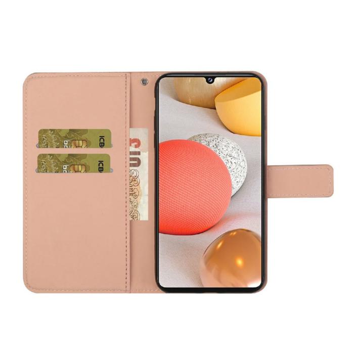 OEM - Ethnic Design Plånboksfodral Galaxy A22 4G - Rosa