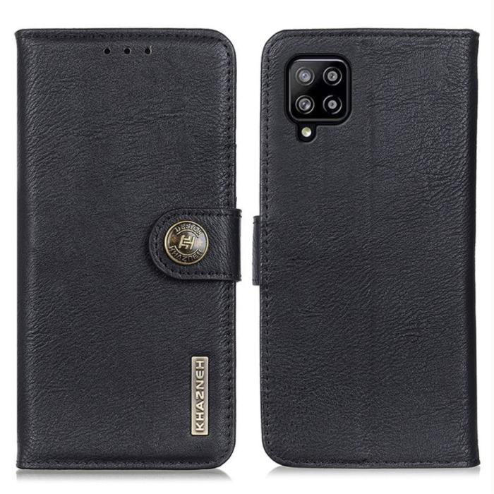 UTGATT1 - KHAZNEH Plånboksfodral Galaxy A22 4G - Svart