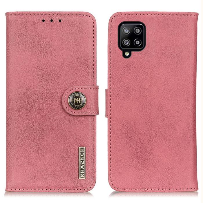 KHAZNEH - KHAZNEH Plånboksfodral Galaxy A22 4G - Rosa