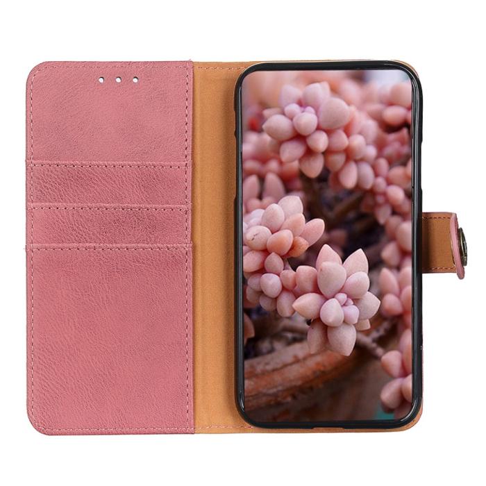 KHAZNEH - KHAZNEH Plånboksfodral Galaxy A22 4G - Rosa