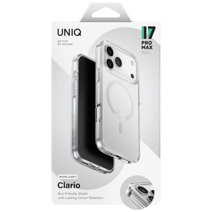 UNIQ - UNIQ iPhone 17 Pro Max Mobilskal MagSafe Clario - Transparent