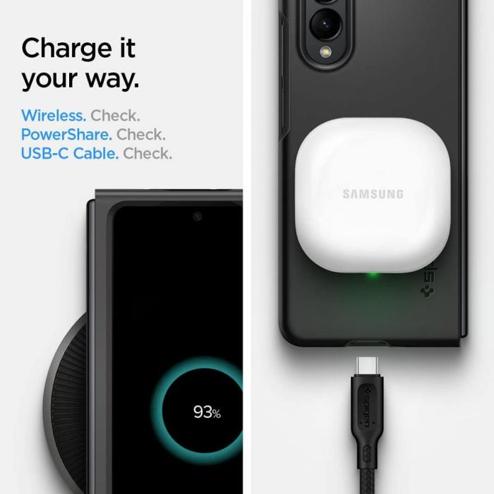 UTGATT5 - Spigen Mobilskal Thin Fit Galaxy Z Fold 3 - Svart