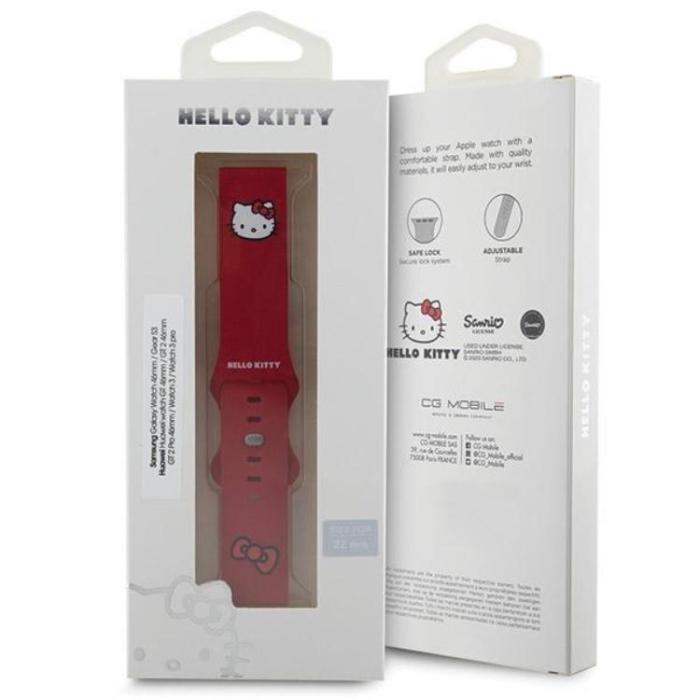 Hello Kitty - Hello Kitty Galaxy Watch 6 (40mm) Band Kitty Head - Röd