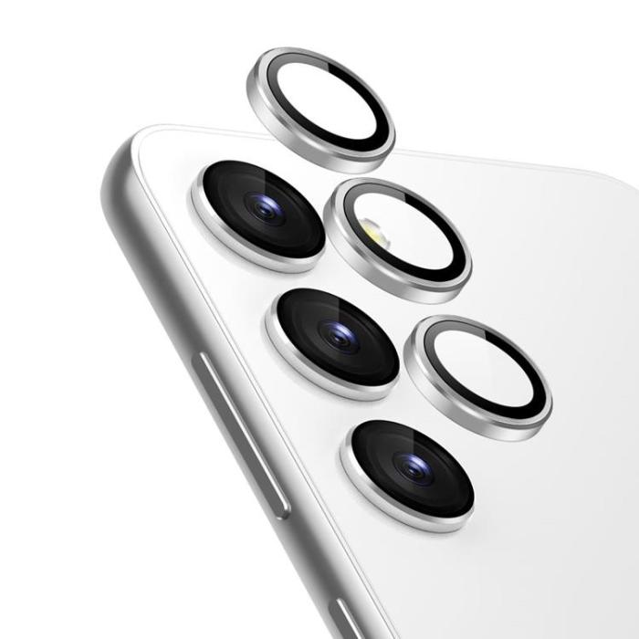 ESR - ESR Galaxy S23/S23 Plus Kameralinsskydd i Härdat Glas - Silver