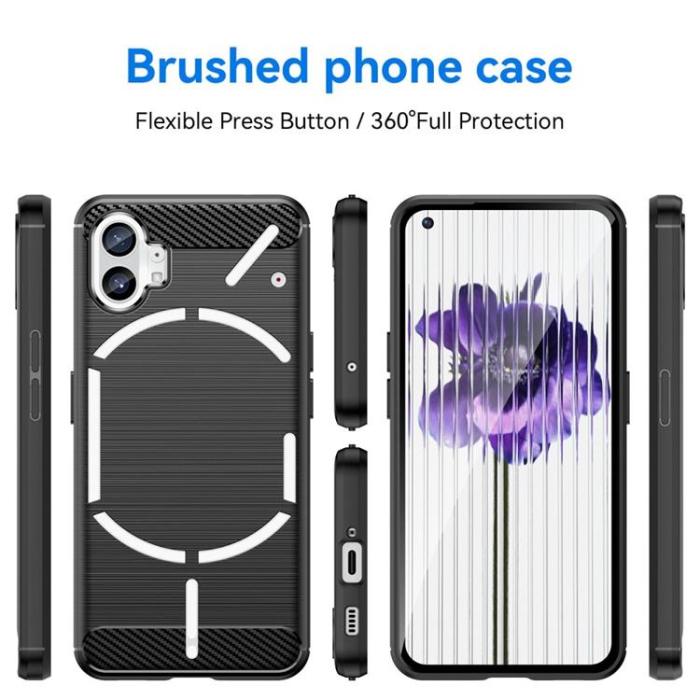 A-One Brand - Nothing Phone 1 Skal Carbon Fiber - Svart