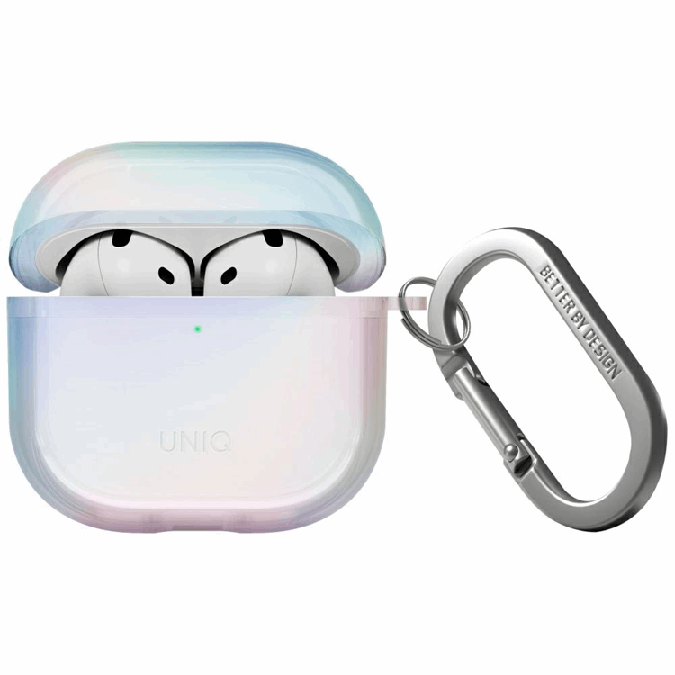 UNIQ AirPods 4 Skal Iridescia Hang - Holo Quartz | 2353 | AlltMobil
