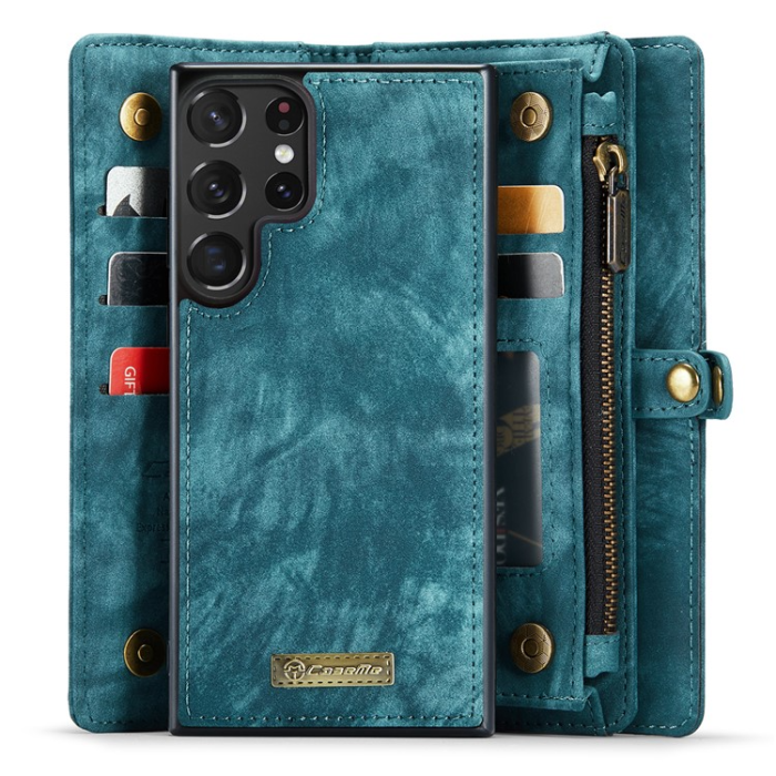 Caseme - Caseme Galaxy S23 Ultra Plånboksfodral Detachable - Blå