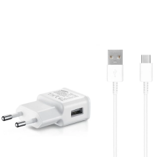 Samsung - Samsung Väggladdare 15W Med USB-A Till USB-C Kabel - Vit