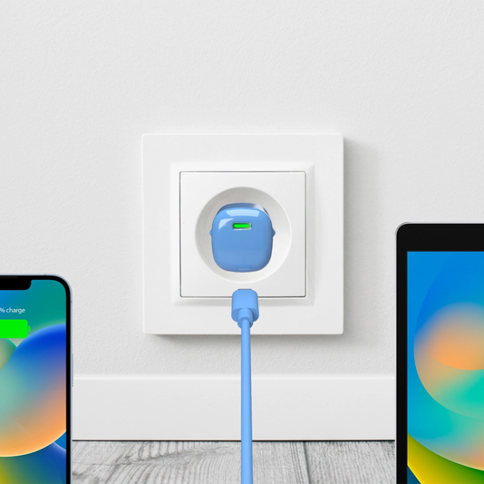 Puro - Puro Snabbladdare 20W GaN USB-C - Blå