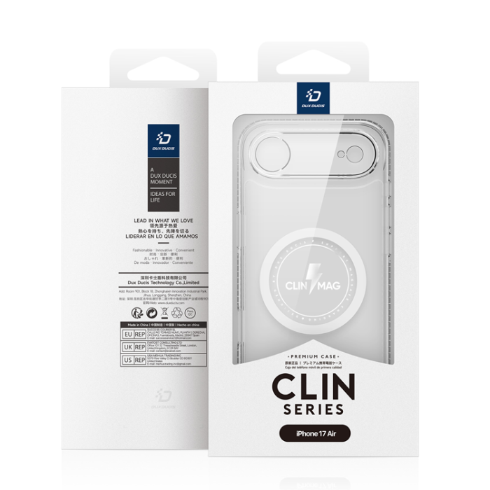 Dux Ducis - Dux Ducis iPhone 17 Air Mobilskal MagSafe Clin - Clear