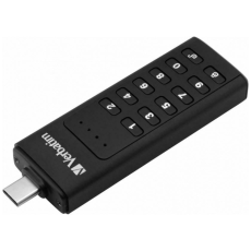 Verbatim - Verbatim Extern H&aring;rddisk med Tangentbordss&auml;ker USB-C 3.1 Gen 1 64 GB