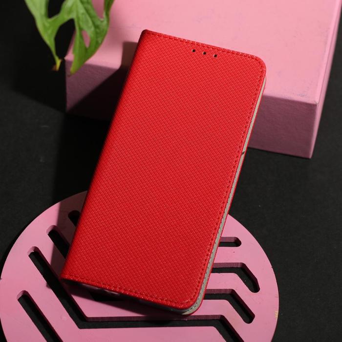 OEM - Smart Magnetiskt fodral för Samsung Galaxy S21 röd