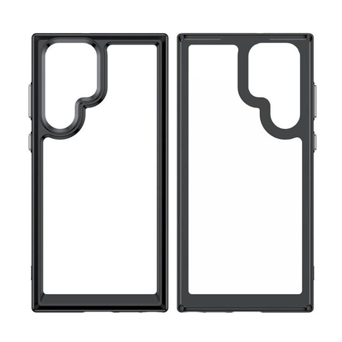 OEM - Galaxy S22 Ultra Skal Outer Space med en Gelram - Röd