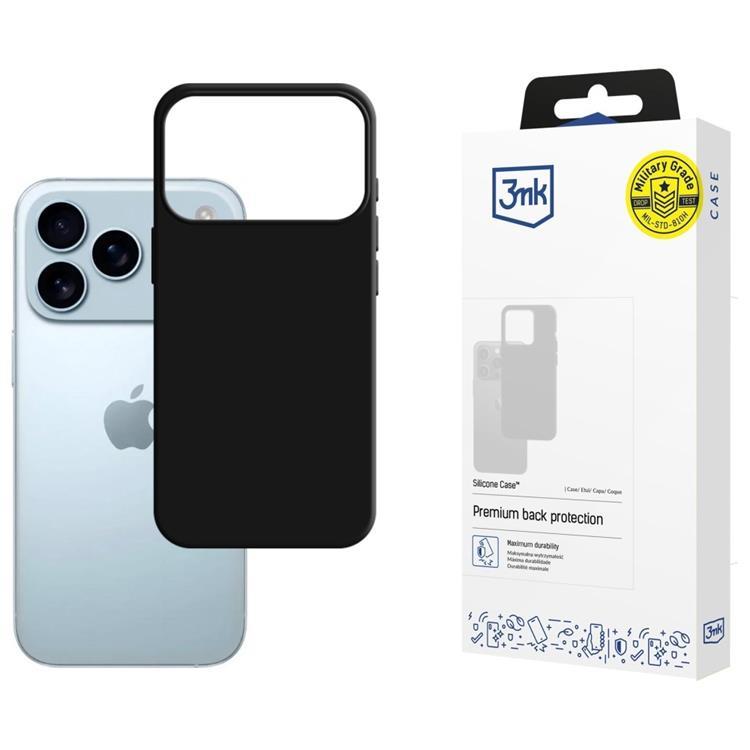 3MK iPhone 17 Pro Max Mobilskal Silikon - Svart | 2353 | AlltMobil
