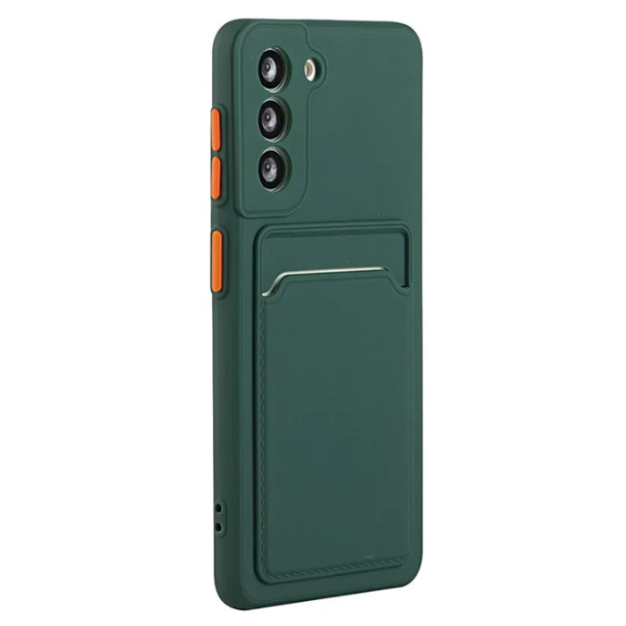 OEM - Galaxy S23 Mobilskal Korthållare TPU - Midnight Grön