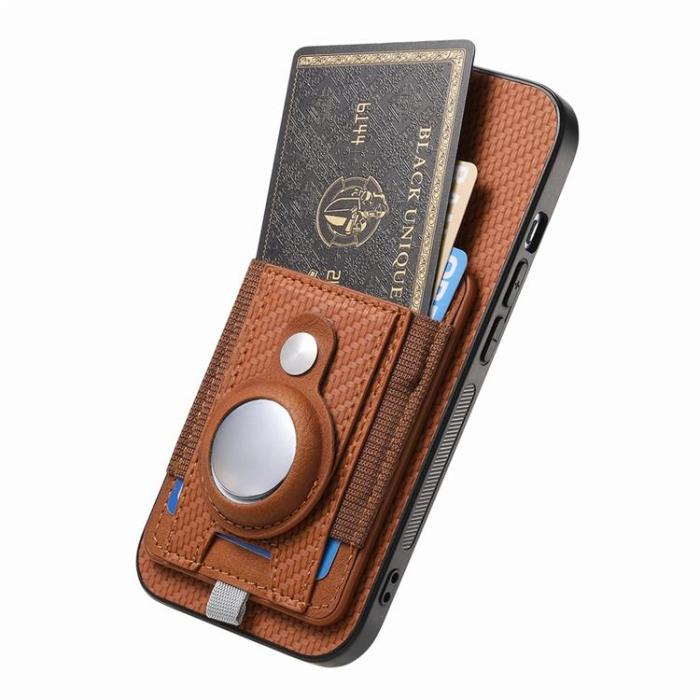 A-One Brand - iPhone Air Mobilskal Detachable korthållare - Brun