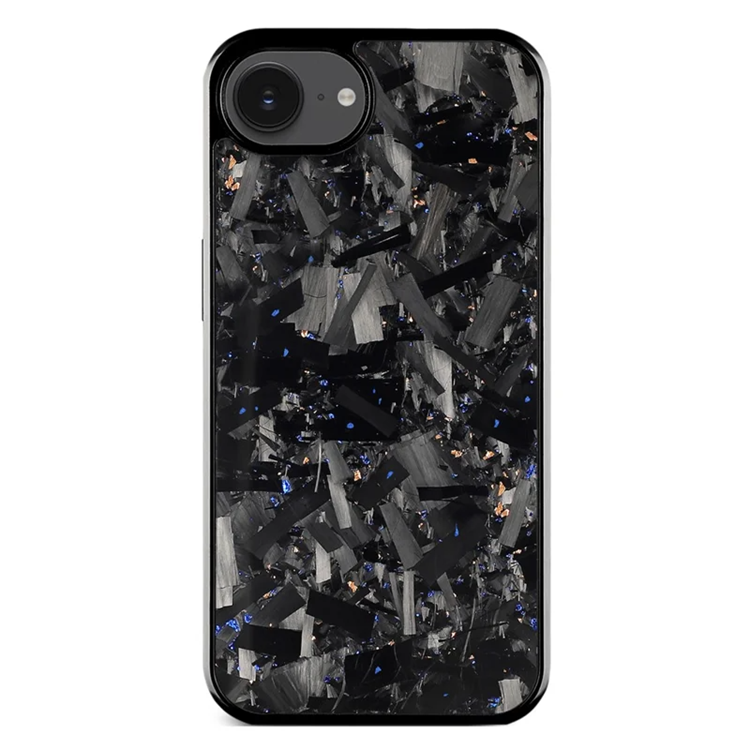 iPhone 16e Mobilskal MagSafe Aramid Fiber Large Texture - Blå / Guld | 2353 | AlltMobil