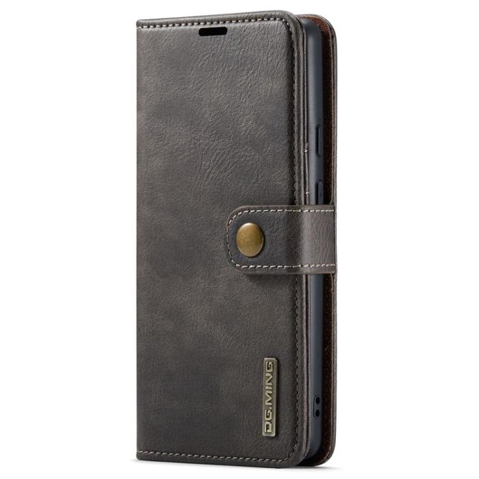 DG.MING - DG.MING Google Pixel 6a Plånboksfodral Detachable 2in1 Äkta Läder - Grå