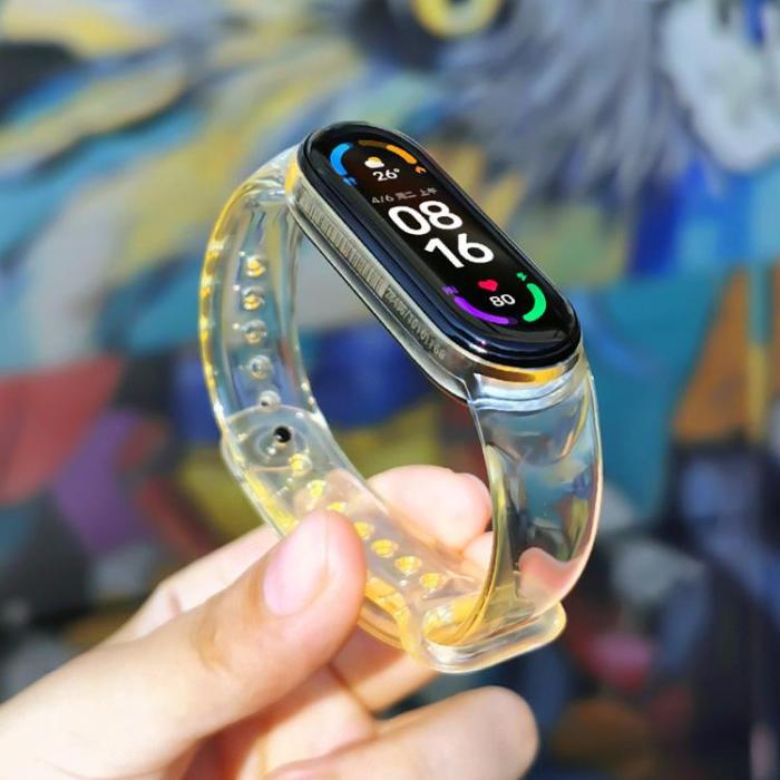 UTGATT1 - Silicone Ersättningsarmband till Xiaomi Mi Band 4/3 - Gul