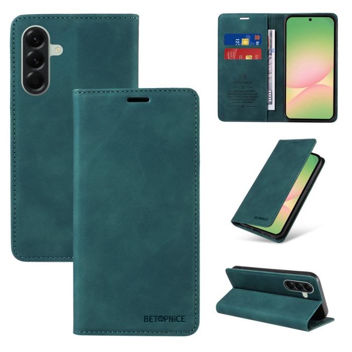 BETOPNICE - BETOPNICE Samsung Galaxy A57 Plånboksfodral Konstläder RFID-Skydd - Grön
