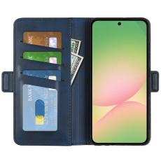 OEM - Samsung Galaxy A57 Pl&aring;nboksfodral Konstl&auml;der - Bl&aring;