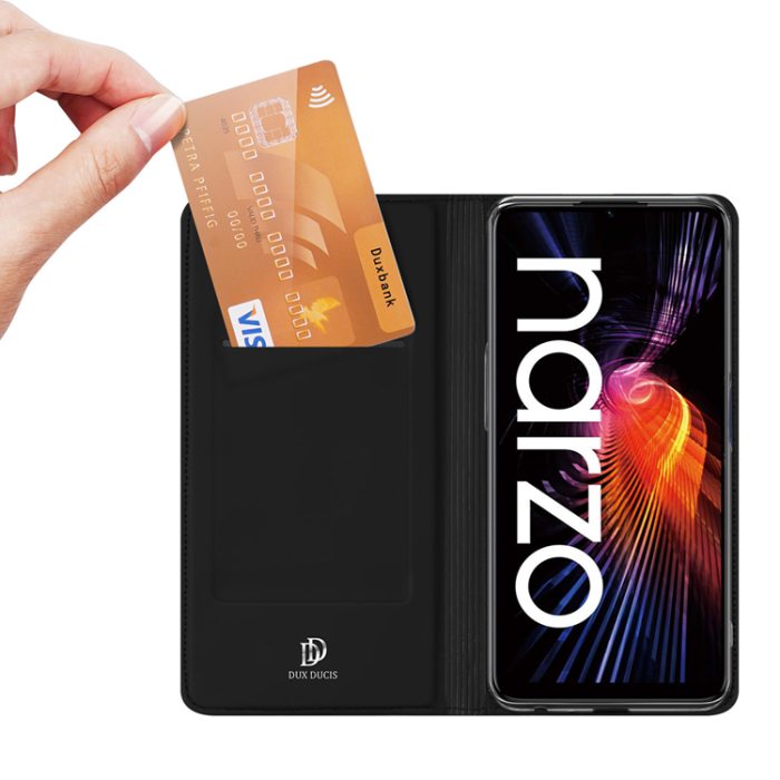 Dux Ducis - Dux Ducis Realme Narzo 50A Fodral Skin Series - Svart
