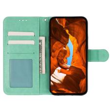 OEM - Samsung Galaxy A57 Pl&aring;nboksfodral Konstl&auml;der Flip Med Rem - Gr&ouml;n